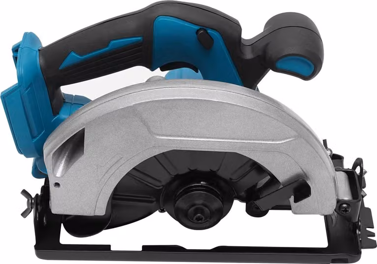 Seghetta circolare a batteria - 750 W - Profondità di taglio 0-90 mm - Inclinazione 0-45° - 20.000 giri/min - Per legno e fai da te - Argento/Blu/Nero