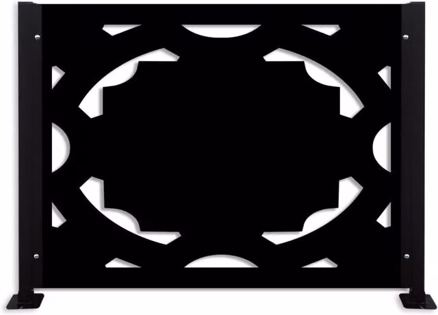 Ringhiera rettangolare SIGNORBIT mod. TRAP-H in PVC rivestito colore bianco
