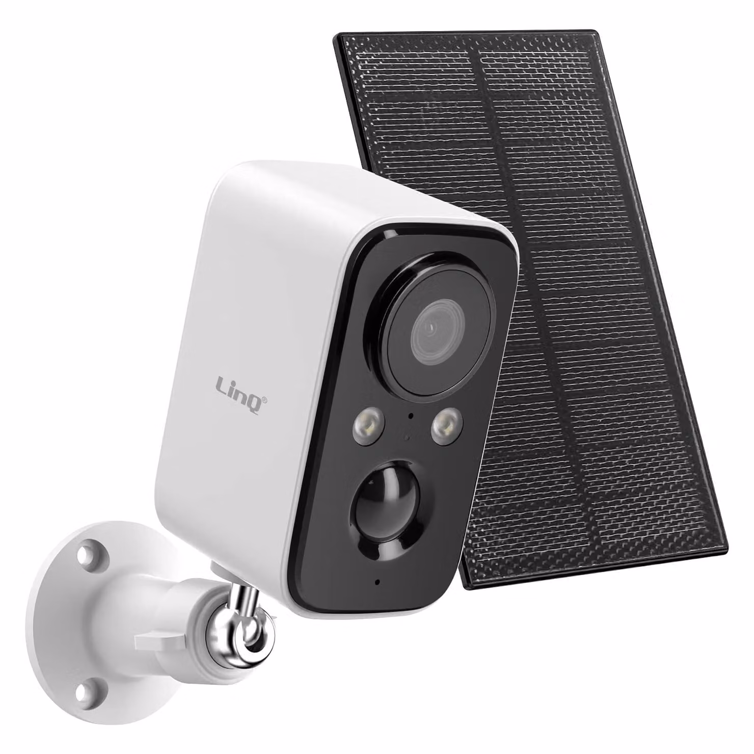 Telecamera di sorveglianza + pannello solare 1,5W Rilevamento PIR Impermeabile IP65 LinQ