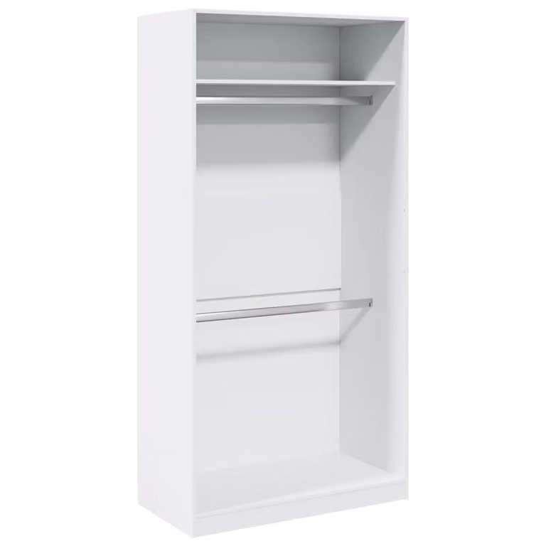 Armadio Bianco 100x50x200 cm in Legno Multistrato