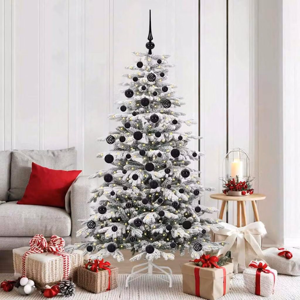 Maison Exclusive - Albero di Natale artificiale pieghevole, bianco, 180 cm, in PE e PVC