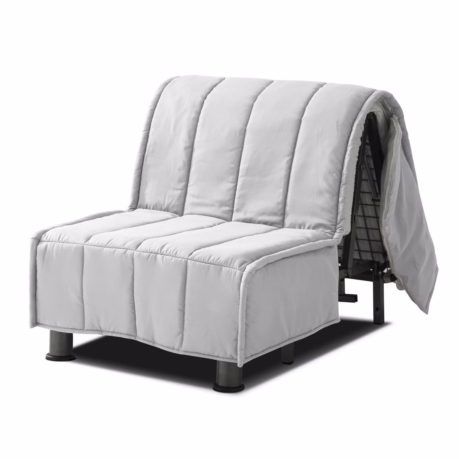 Copertura Divano Letto + Cuscini EVENING 80x190 cm Bianco