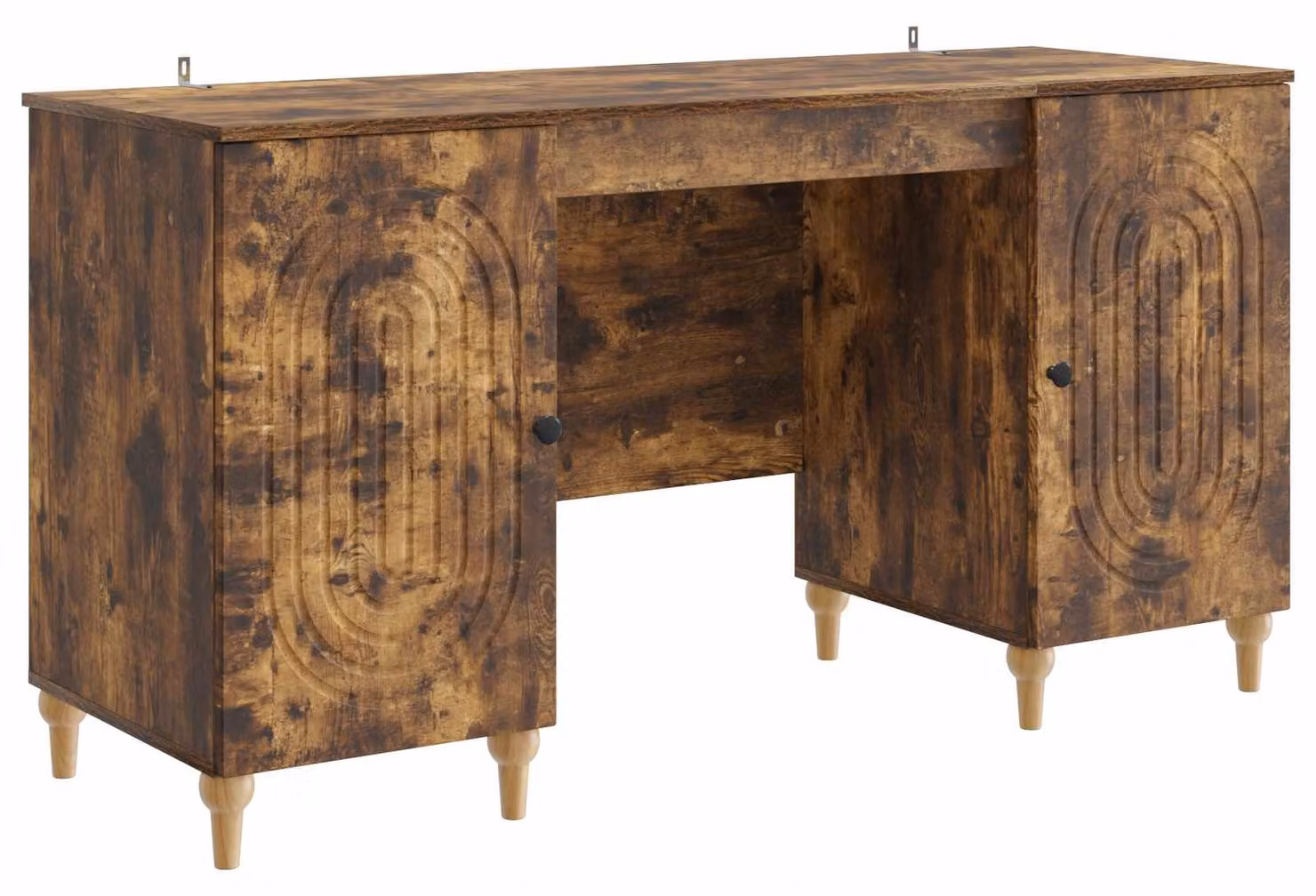 Scrivania Rovere Fumo 142,5 x 50 x 75 cm Legno ingegnerizzato