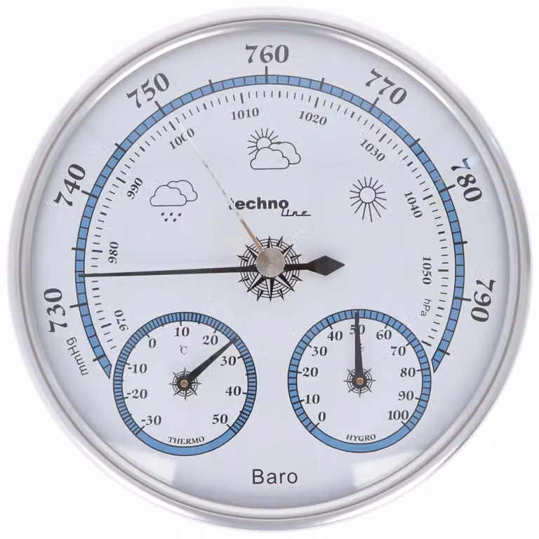 Technoline WA 3090 - Barometro con termoigrometro, design vintage