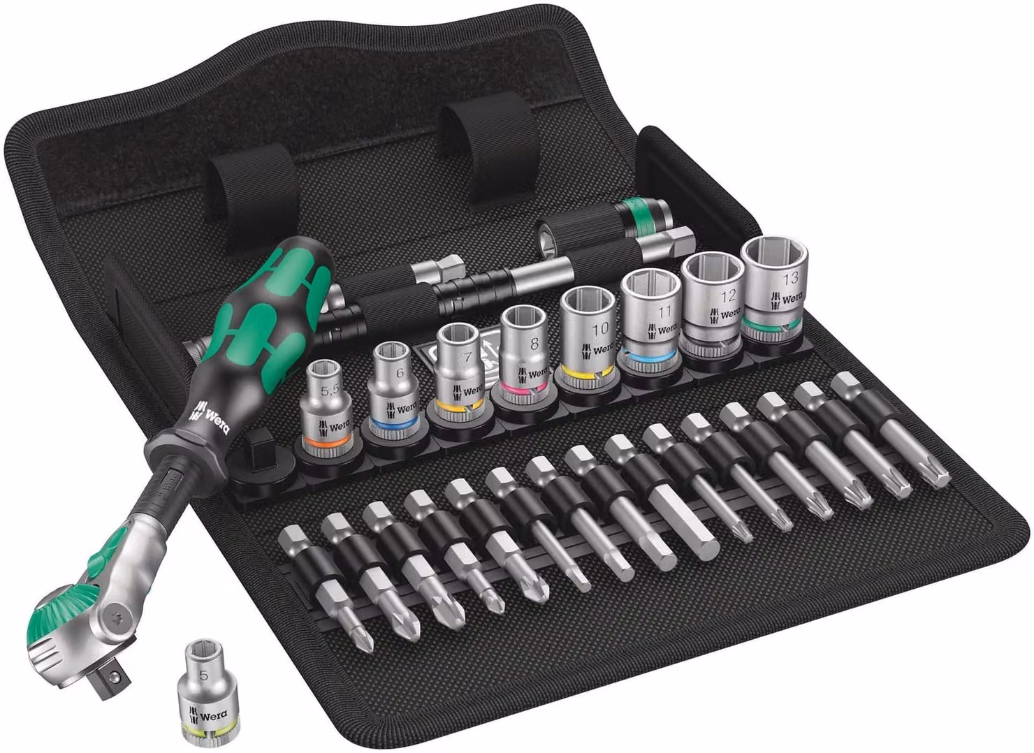 Set di chiavi a cricchetto da 28 pezzi con attacco da 1/4"