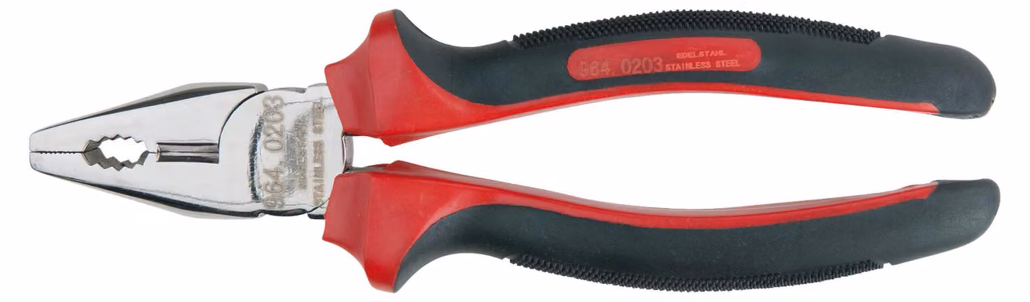 KS Tools Pinze combinate in acciaio inox, 200 mm - 964.0203