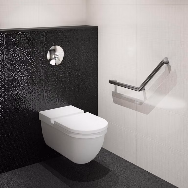 Maniglia angolare Delabie 135° Be-Line® 400 x 400 mm antracite-metallico