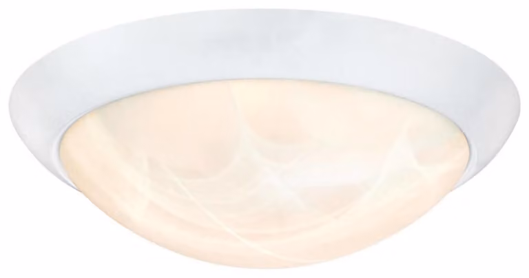 Plafoniera LED dimmerabile 28 cm bianco satinato