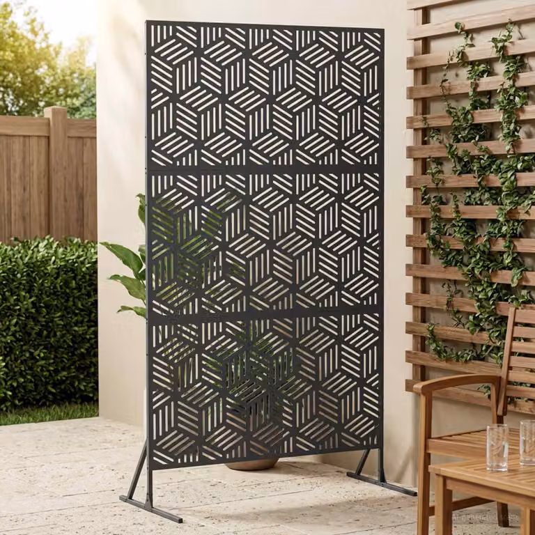 vidaXL Schermo per Privacy 100 x 50 x 180 cm Acciaio Antracite