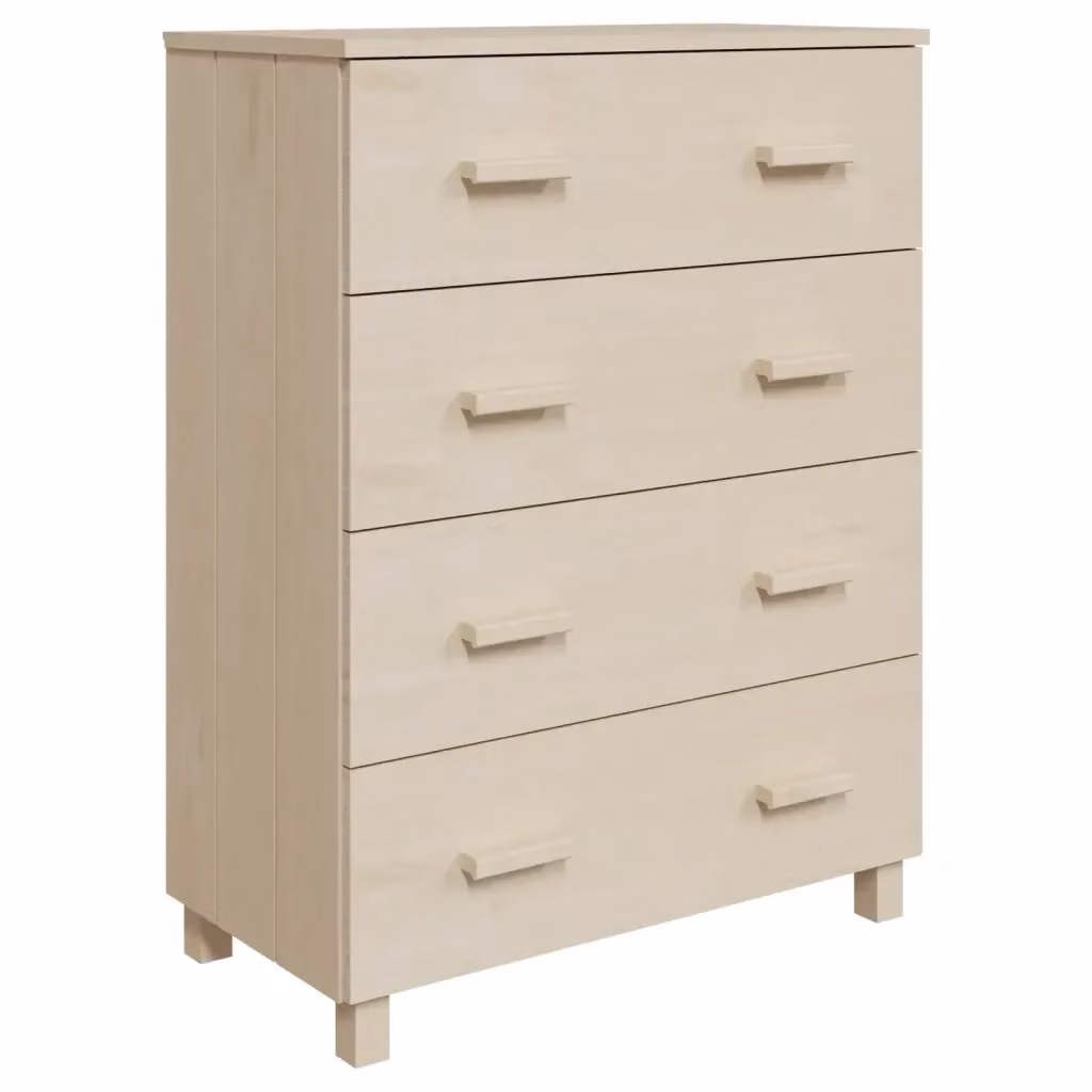 Credenza HAMAR vidaXL in legno di pino color ambra e beige, L 79 cm x P 40 cm x H 103,5 cm – 2