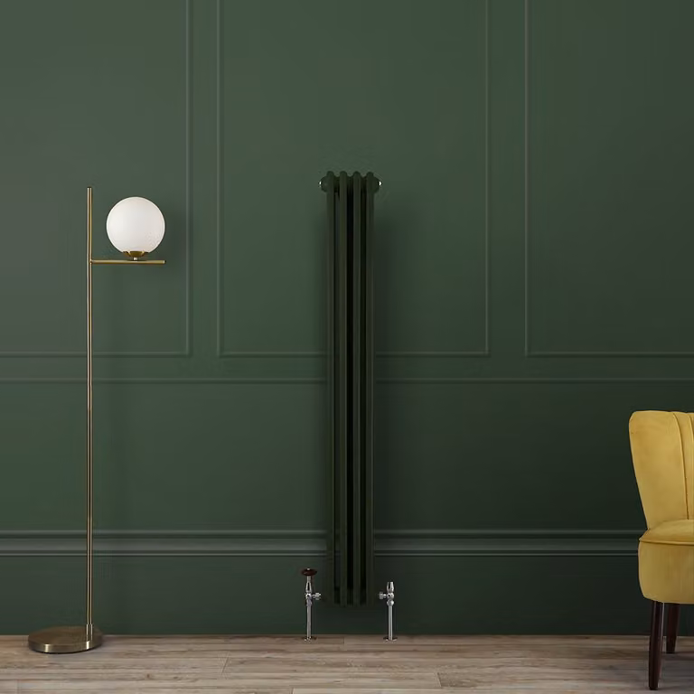 Radiatore Tradizionale Verticale a Doppia Colonna  - Giallo - 1500mm x 200mm
