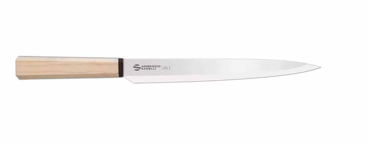 Coltello Giapponese Yanagiba-Sashimi, lama 24cm, linea Hexagon Ambrogio Sanelli