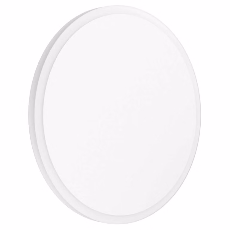 EGLO Plafoniera LED Mongodio 1, lampada da parete a 1 luce, lampada da soffitto in acciaio e plastica in bianco, lampada da soggiorno, bianco caldo, Ø 25 cm