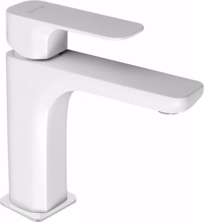 Sapho Spy - Miscelatore monocomando per lavabo senza scarico, bianco opaco PY02/14