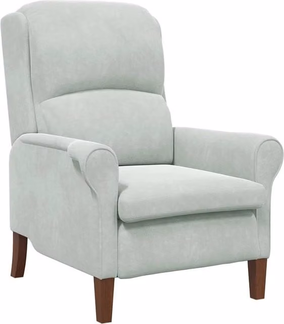 Poltrona | Sedia Relax Grigio chiaro Velluto