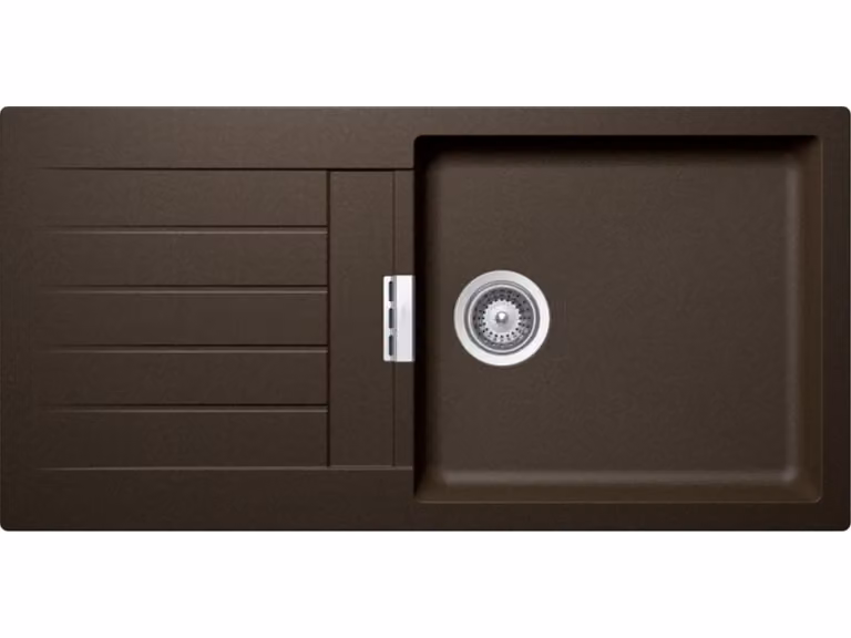 Lavello da incasso Schock Signus D-100L A supporto in bronzo incl. tagliere in legno