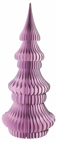 Albero di Natale in carta alveolare, colore lilla, altezza 210 cm