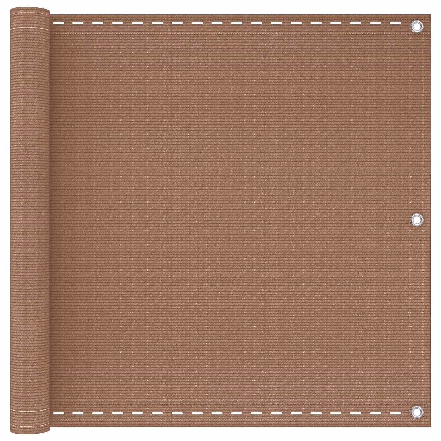 Schermo per balcone Topo, dimensioni 75 x 800 cm, realizzato in HDPE e alluminio