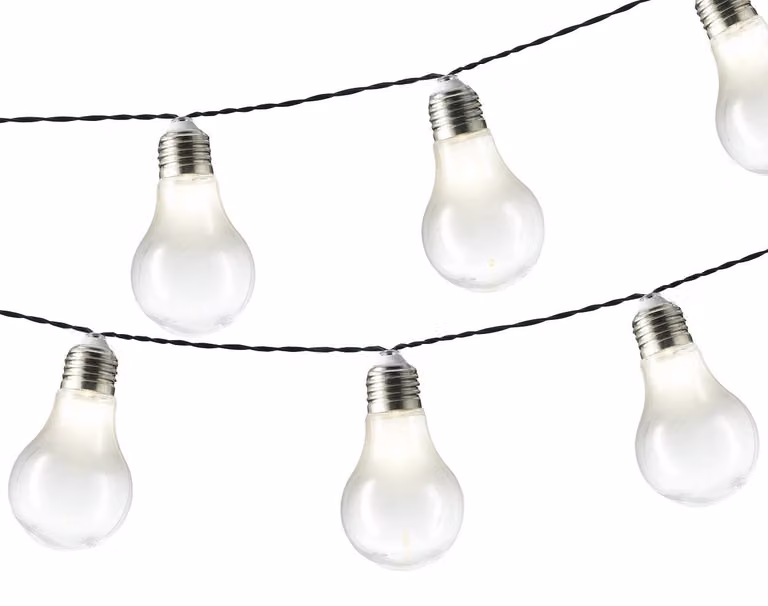 Lampadine solari a LED per luci fiabesche chiare