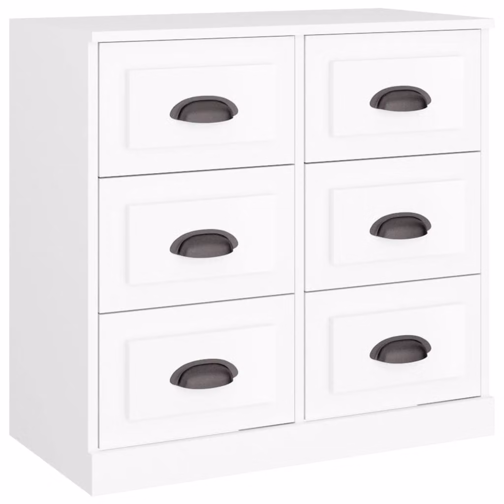 Credenza Bianca 70x35,5x67,5 cm in Legno Multistrato