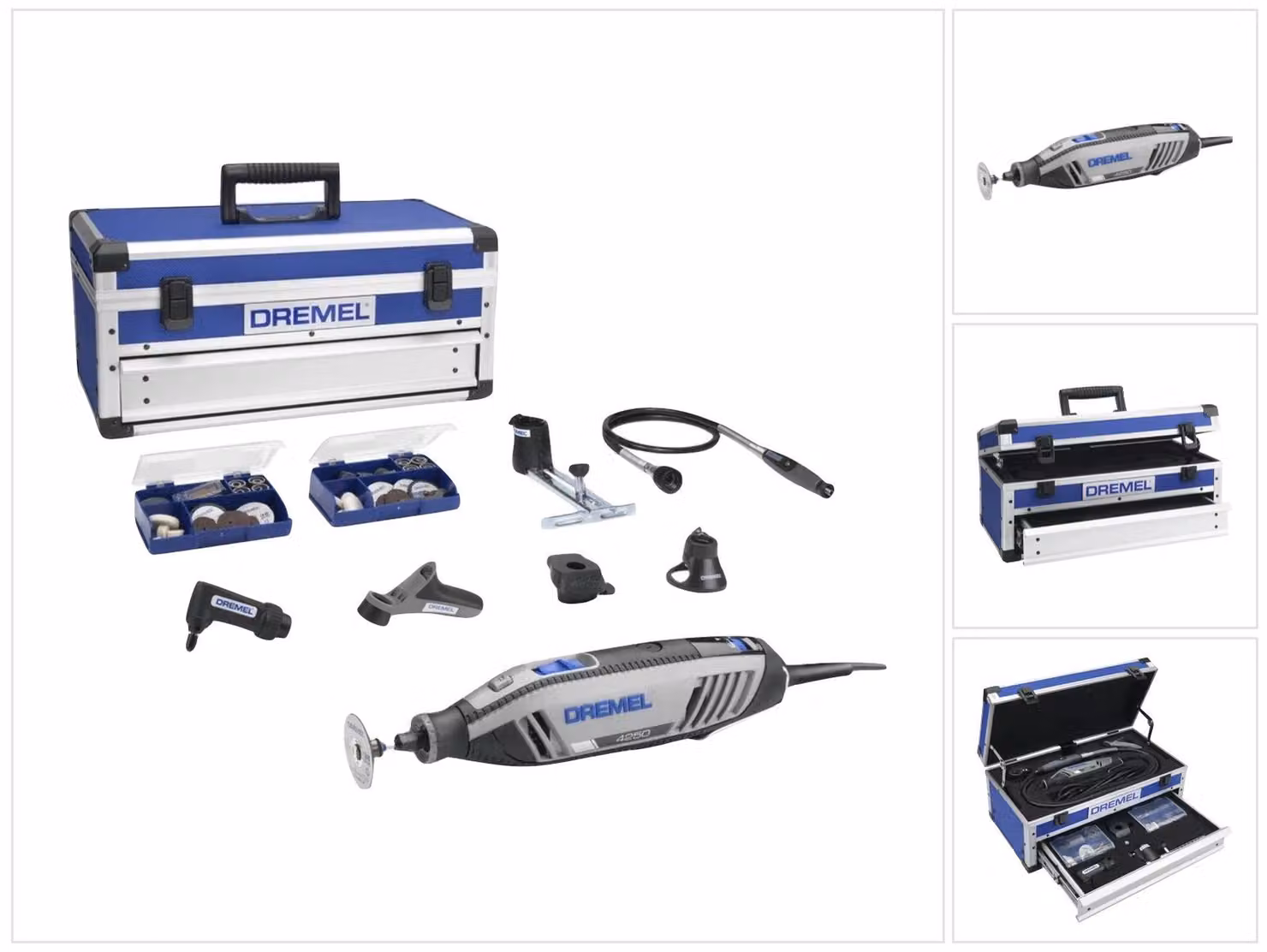 Utensile multifunzione Dremel 4250 175 Watt + set di accessori da 128 pezzi + accessori + valigetta ( 4250-6-128 )