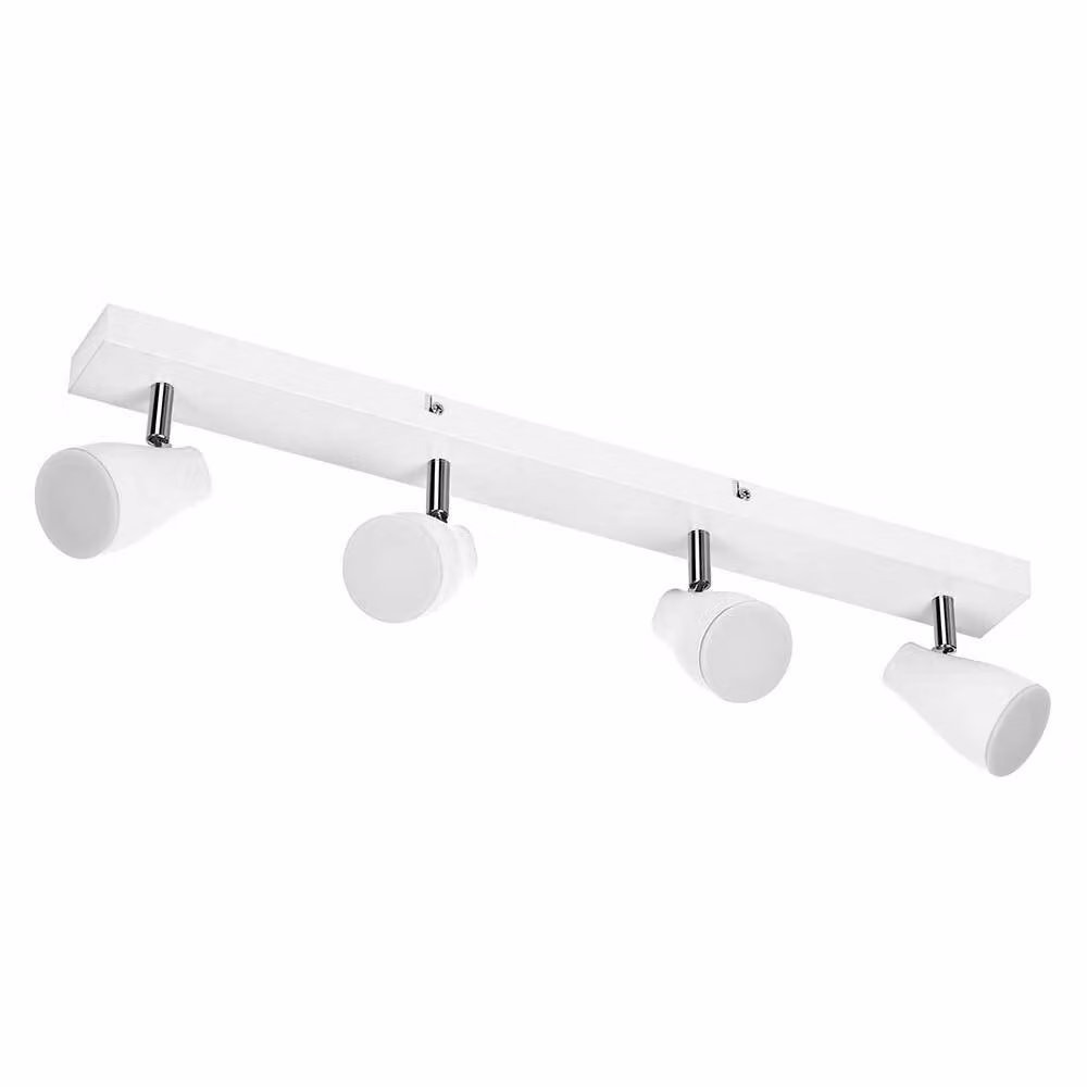 LEDVANCE LED SPOT PEAR spot a plafone 600mm, bianco, 17,2W, 840lm, fornisce una luce direzionale con colore della luce bianco caldo, con faretto flessibile GU10, lampada GU10 inclusa, classe di protezione IP20, 2700K