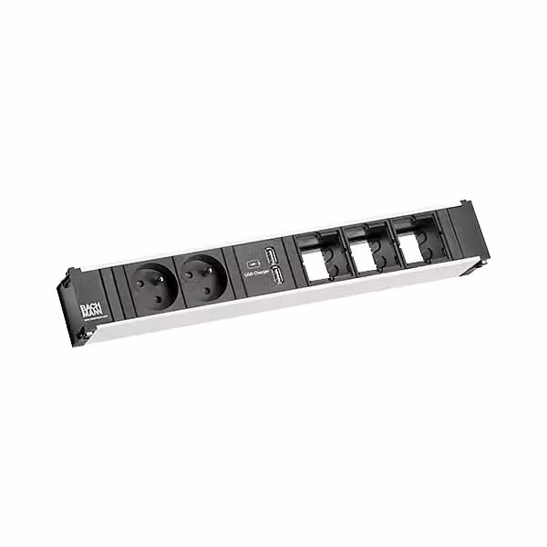 BACHMANN CONI 2xUTE 1xCaricatore USB 3xCM Strom 0,2m GST18