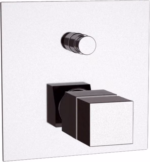 Rubinetto termostatico vasca-doccia da incasso - serie qubika thermo