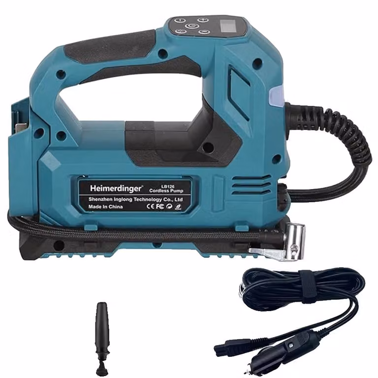Compressore d'aria, design senza fili, elevata efficienza, senza batteria