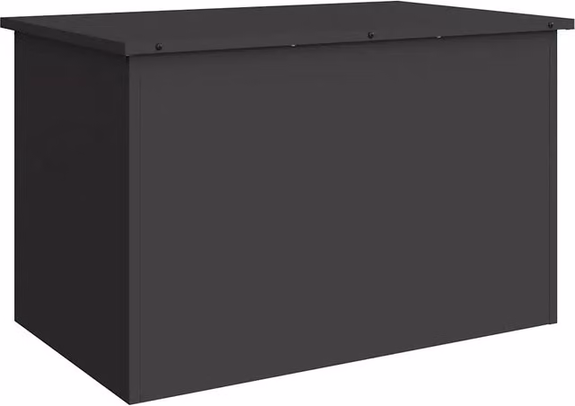 Scatola di Stoccaggio Esterno Nero 80 x 50,5 x 50 cm Acciaio CFW5394257