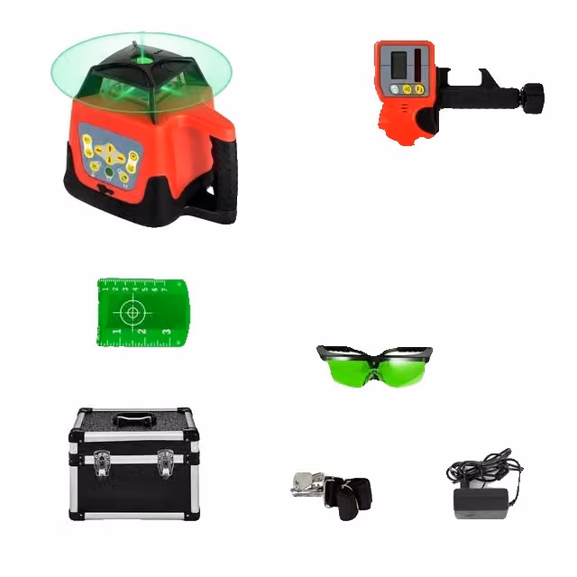 Livella laser, rotazione di 360 gradi, ampio campo di misura, raggio verde 2