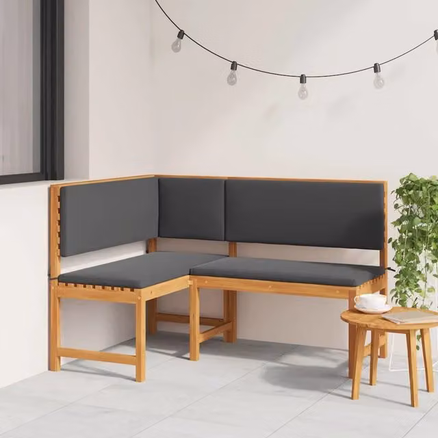 Sedia da patio-Sedia da Giardino con cuscino Marrone 140 x 100 x 91cm 361145