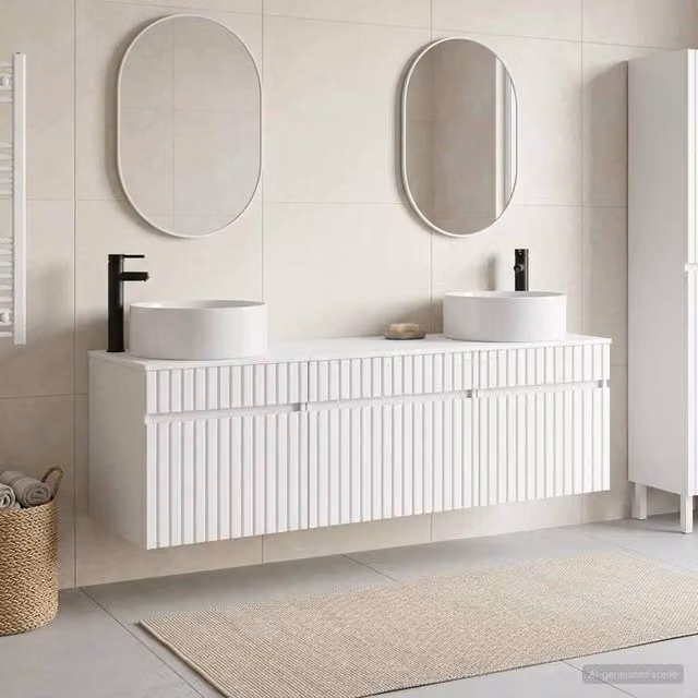 Set di Armadi da Bagno 3 pz Bianco 49 x 44,5 x 65,5 cm 3405777
