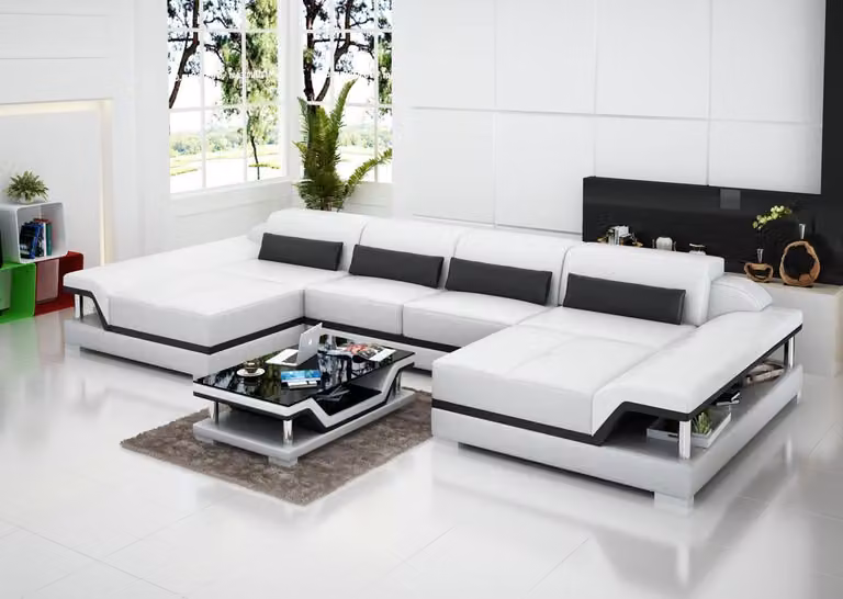 Couchen Leder Sofa Sitz Eck Garnitur Polster Ecke Couch Design Couch Luxus