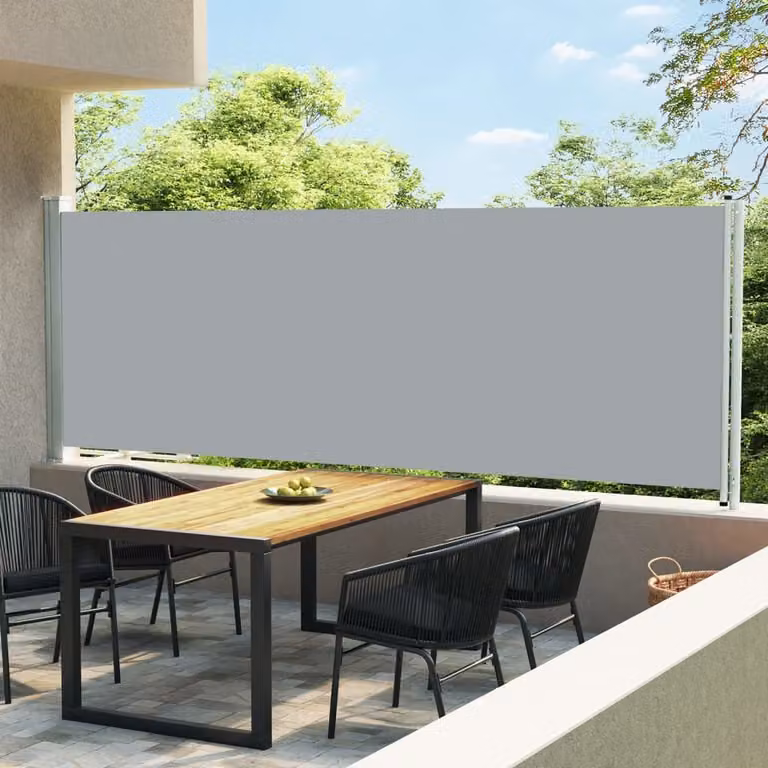Maison Exclusive - Tenda da sole a casson estendibile, 614x160 cm, grigio