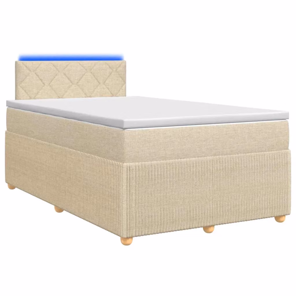 Letto box spring ibrido vidaXL con materasso a molle insacchettate e base contenitore beige L/P: 120 x 200 cm – 2