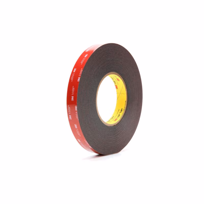 nastro adesivo 3M VHB ad alte prestazioni 5952F, 19 mm x 11 m, biadesivo nero, adattabile a zone difficili - 1 pezzo (5952F)