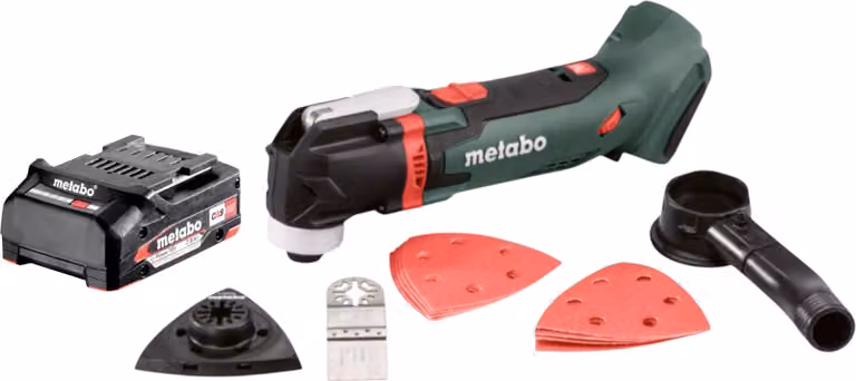 Metabo MT 18 LTX Multitool a batteria 18 V OIS / Starlock + 1x batteria 2,0 Ah - senza caricabatteria