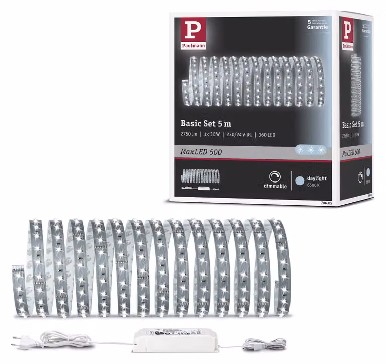Paulmann MaxLED 500: Kit base a LED, luce bianca simile alla luce diurna
