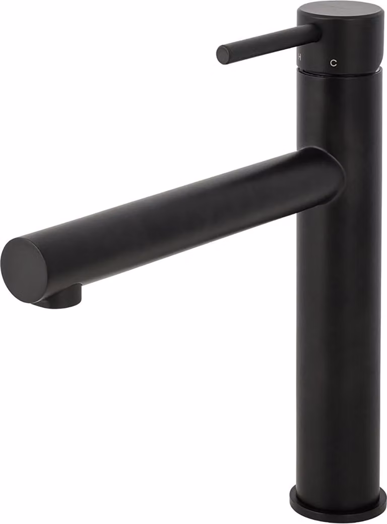 Rubinetto da cucina Solido CA1116BK ECO bocca lunga - resistente alla pressione, nero opaco
