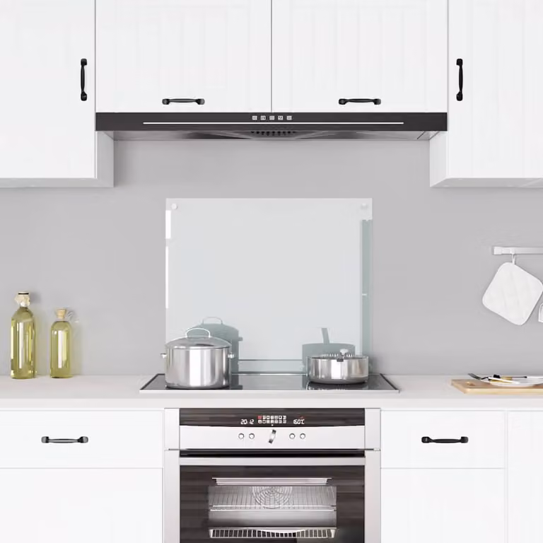 Paraschizzi per cucina vidaXL in vetro temperato trasparente L: 70 cm, H: 60 cm