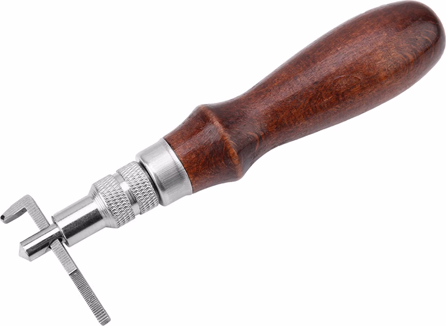 Set per la lavorazione del cuoio, strumenti per il cuoio da 5,3 pollici con manico in legno, strumenti per la lavorazione del cuoio, strumento per la foratura, per l'artigianato del cuoio fai da te