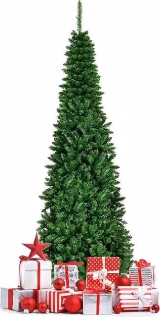 Albero di Natale artificiale innevato DESIGN IN con luci LED, colore verde e bianco, Altezza: 200 cm