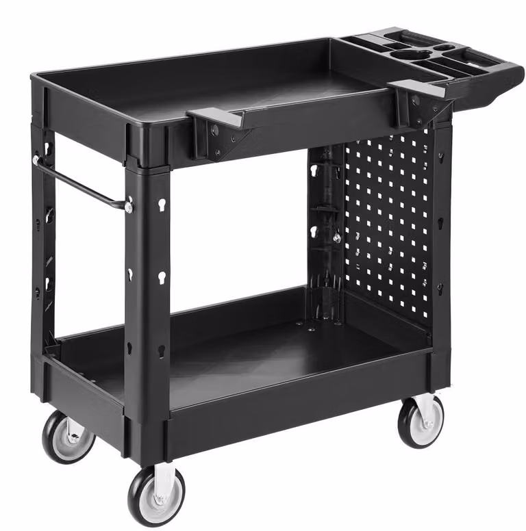 Carrello per officina, 2 ripiani - Capacità di carico: 250 kg - Dimensioni: 1010 x 440 x 845 mm