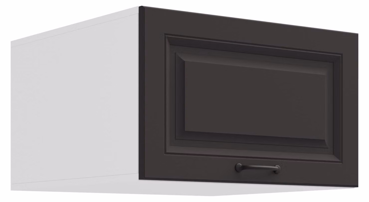 Credenza alta da 60 cm STILO Grigio + Bianco Angolo cottura Blocco cucina Cucina in stile rustico