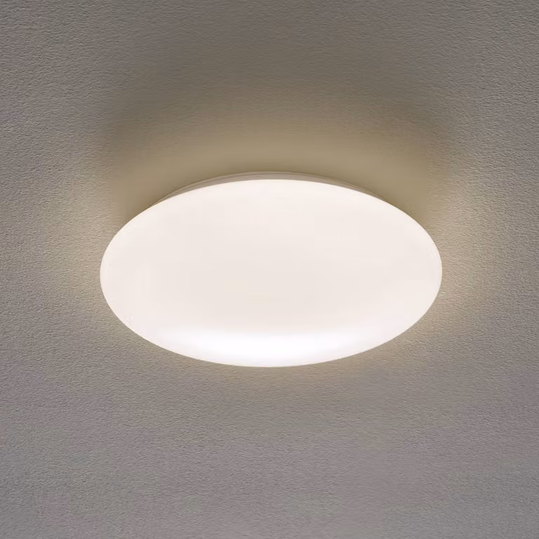 Ledino Plafoniera con sensore di movimento Porz, Bianco / Opale, Bagno, Plastica, Moderno, Plafoniera