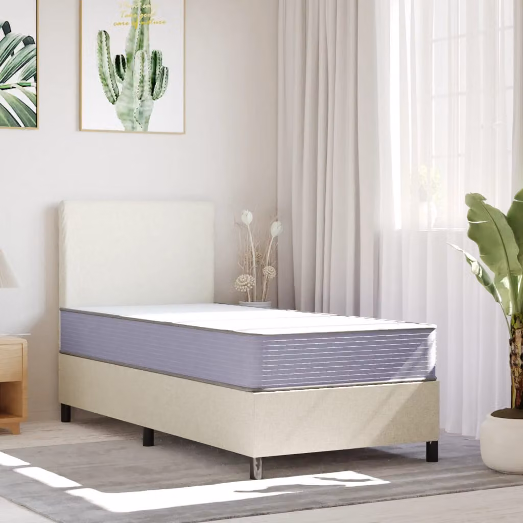 vidaXL Materasso in Schiuma Mediamente Morbido 90x190cm Single Size
