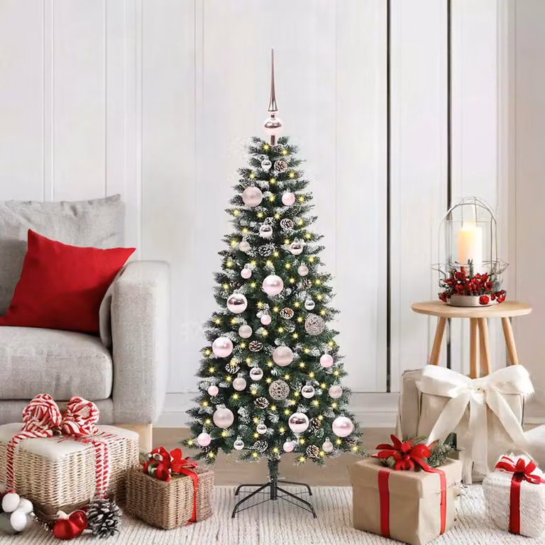 Albero di Natale artificiale verde vidaXL con struttura in metallo e plastica, Altezza: 120 cm