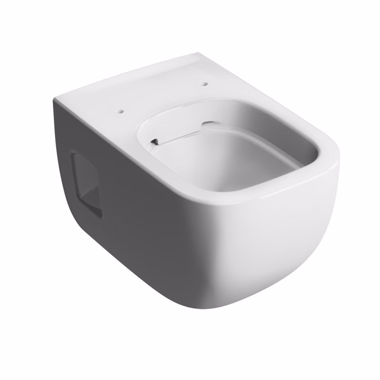 VIGOUR DERBY PLUS WC a parete rotondo senza brida +5 cm Adatto ai disabili Fissaggio a vista, bianco