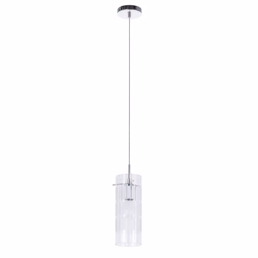 Lampada a sospensione Max cromata 1xE27x60W in vetro, dimensioni: 120x10x10 cm, IP20, Italux